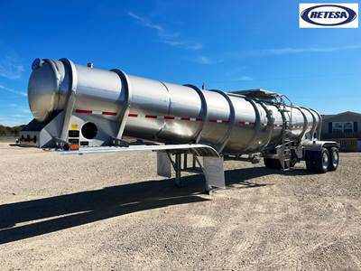2026 Retesa 5600 Gallon Stainless Steel 30" Deep Drop Fertilizer Non Code Tank Trailer