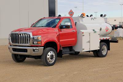 International CV Single Axle Fuel & Lube Truck - 350HP