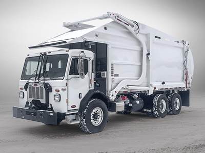 Peterbilt 520 Side Load Garbage Truck - 355HP