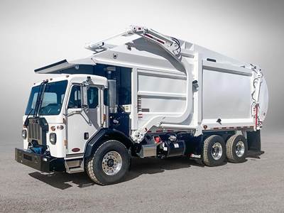 Peterbilt 520 Side Load Garbage Truck - 355HP