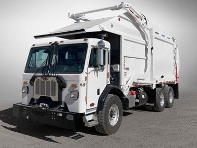 Peterbilt 520 Side Load Garbage Truck - 355HP
