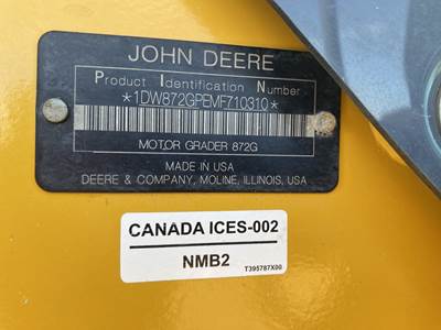 2021 John Deere 872GP Motor Grader For Sale, 3,918 Hours | Winnipeg, MB ...
