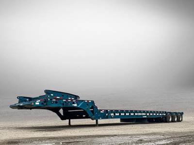 Doepker 65 TON 24 WHEEL TRI-DRIVE FIXED ROLL SCISSORNECK Oil Field Trailer