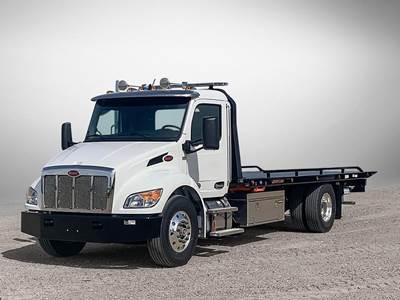 Peterbilt 537 Single Axle Rollback Tow Truck - 300HP