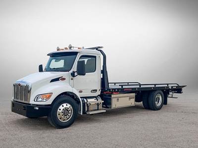 Peterbilt 537 Single Axle Rollback Tow Truck - 300HP