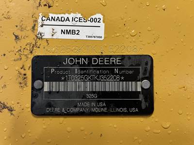 John Deere 325G Compact Track Loader