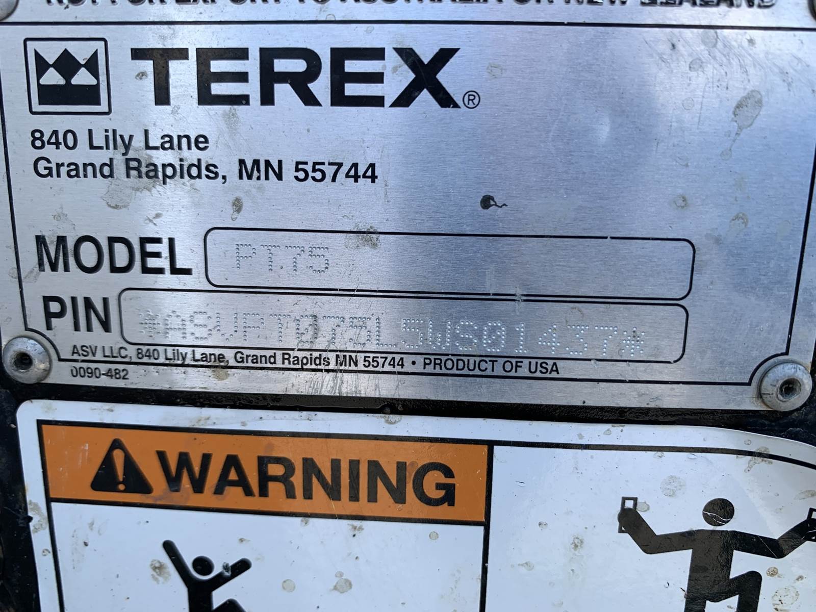 2015 Terex PT75 Skid Steer For Sale, 2,054 Hours Winnipeg, MB, Canada