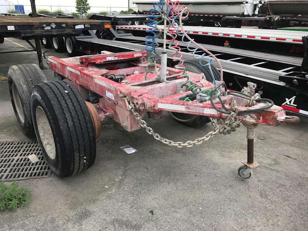 2003 INDEPENDENT TANDEM AXLE, AIR RIDE, 3' DRAW BAR Dolly Trailer For