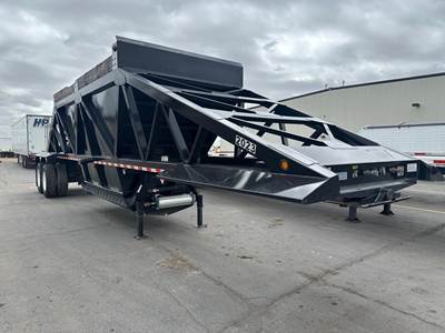 Brazos 40' AIR RIDE BOTTOM DUMP, PUSH BLOCK, VERSA VALVE Tandem Axle Steel Belly Dump Trailer - Air Ride, Fixed Axle