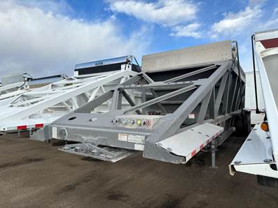 CPS USED LATE MODEL 40' AIR RIDE BOTTOM DUMP, ELECTRIC Tandem Axle Steel Belly Dump Trailer - Air Ride, Fixed Axle