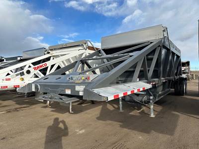 CPS USED LATE MODEL 40' AIR RIDE BOTTOM DUMP, ELECTRIC Tandem Axle Steel Belly Dump Trailer - Air Ride, Fixed Axle