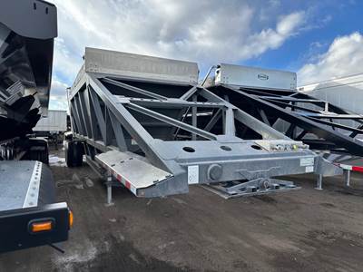 CPS USED LATE MODEL 40' AIR RIDE BOTTOM DUMP, ELECTRIC Tandem Axle Steel Belly Dump Trailer - Air Ride, Fixed Axle