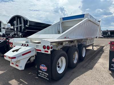 Construction Trailer Specialists (CTS) CTS TRI AXLE AIR RIDE BOTTOM DUMP, NEW TARP, NEW D Belly Dump Trailer
