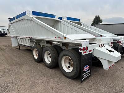 Construction Trailer Specialists (CTS) CTS TRI AXLE BOTTOM DUMP, NEW ELECTRIC TARP, LIFT Belly Dump Trailer