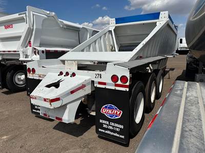Construction Trailer Specialists (CTS) TRI AXLE BOTTOM DUMP W FRONT LIFT AXLE, ELECTRIC T Belly Dump Trailer