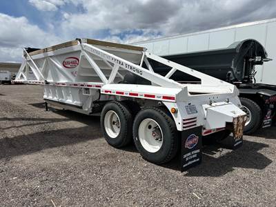 DURA HAUL 40' SPRING RIDE BOTTOM DUMP, ELECTRIC TARP, VERSA Tandem Axle Steel Belly Dump Trailer - Spring, Fixed Axle