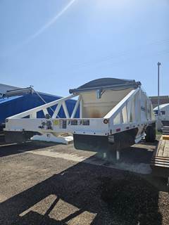 R-Way 40' STEEL BOTTOM DUMP, SINGLE POINT, ELECTRIC SLID Tandem Axle Steel Belly Dump Trailer - Single Point, Fixed Axle