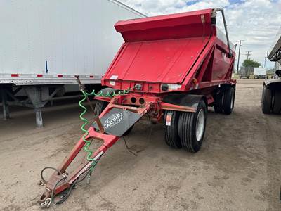 RANCH MANUFACTURING CO LW11-20P PUP BOTTOM DUMP, TURNTABLE, TARP, PSI Belly Dump Trailer