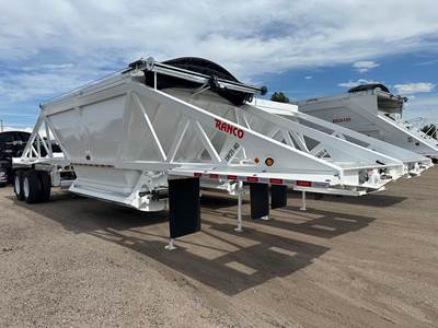 Ranco 40' AIR RIDE BOTTOM DUMP, VERSA VALVE, TARP Tandem Axle Steel Belly Dump Trailer - Air Ride, Fixed Axle