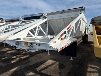 Ranco 40' LIGHT WEIGHT BOTTOM DUMP, ELECTRIC TARP, VERSA Tandem Axle Steel Belly Dump Trailer - Air Ride, Fixed Axle