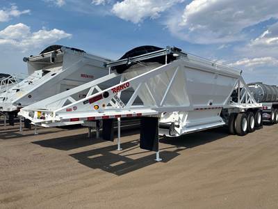 Ranco TRI AXLE BOTTOM DUMP W PINTLE HITCH, REAR LIFT AXL Belly Dump Trailer