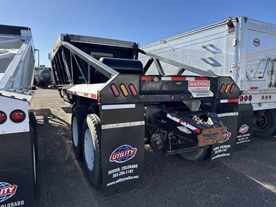 TECUMSEH 40' AIR RIDE BOTTOM DUMP, ELECTRIC FLIP TARP, HD P Tandem Axle Steel Belly Dump Trailer - Air Ride, Fixed Axle