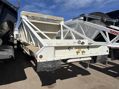 TECUMSEH 40' SPRING RIDE STEEL BOTTOM DUMP, ELECTRIC FLIP T Tandem Axle Steel Belly Dump Trailer - Spring, Fixed Axle