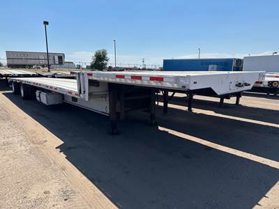Benson 53x102 Aluminum Drop Deck Trailer - Air Ride, Sliding Axle