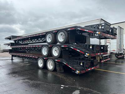 DURA HAUL 48x102 Steel Drop Deck Trailer - Air Ride, Fixed Axle
