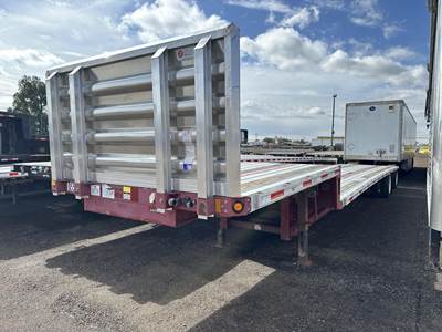 Fontaine 48x102 Combination Drop Deck Trailer - Air Ride, Fixed Spread Axle