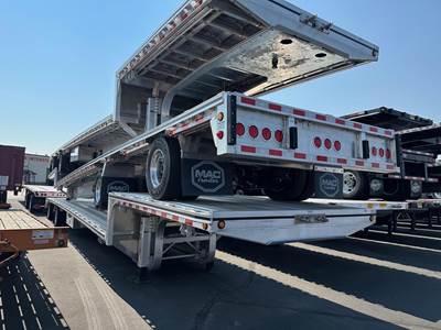 MAC 53x102 Aluminum Drop Deck Trailer - Air Ride, Sliding Axle