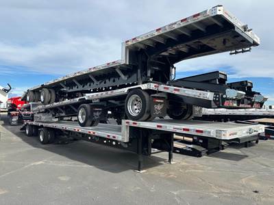 Manac 53x102 Combination Drop Deck Trailer - Air Ride, Fixed Spread Axle