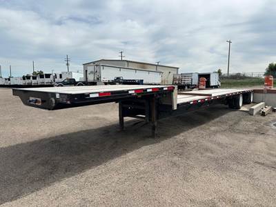 Transcraft 48x102 Steel Drop Deck Trailer - Air Ride, Fixed Spread Axle