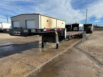 Transcraft 48x102 Tri Axle Steel Drop Deck Trailer - Air Ride, Fixed Axle