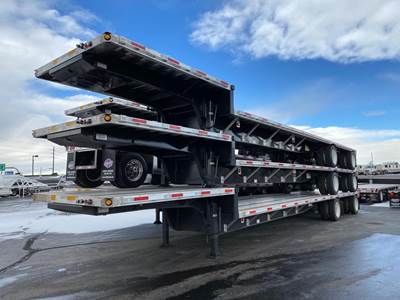 UTILITY ON THE GROUND AND READY TO WORK- 4000AE COMBO DROP Drop Deck Trailer