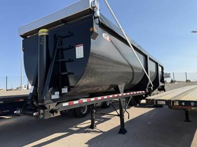 CPS 38 ft Half Round End Dump Trailer - Tandem Axle, Steel, Single Point