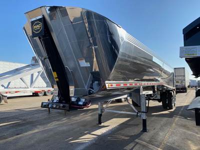 MAC 35 ft Half Round End Dump Trailer - Tandem Axle, Aluminum, Air Ride