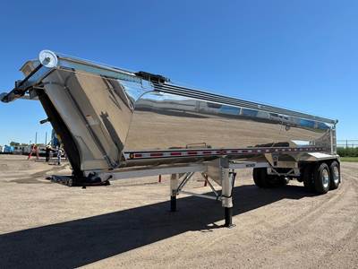 MAC 35 ft Half Round End Dump Trailer - Tandem Axle, Aluminum, Air Ride