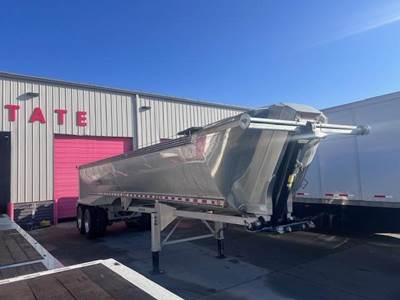 MAC MACsimizer 35 ft Half Round End Dump Trailer - Tandem Axle, Aluminum, Air Ride