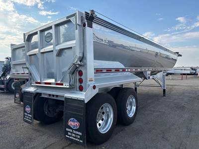 MAC MACsimizer 35 ft Half Round End Dump Trailer - Tandem Axle, Aluminum, Air Ride