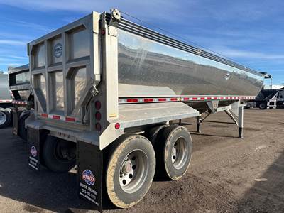 MAC MACsimizer 35 ft Half Round End Dump Trailer - Tandem Axle, Aluminum, Air Ride