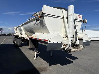 RANCH MANUFACTURING CO 35 ft Half Round End Dump Trailer - Tandem Axle, Steel, Single Point