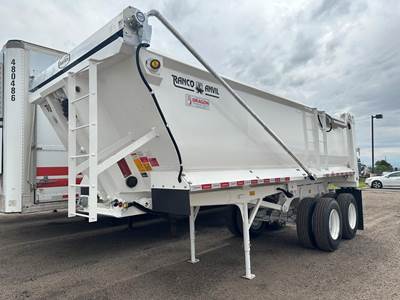 Ranco 22 ft Frame End Dump Trailer - Tandem Axle, Steel, Single Point