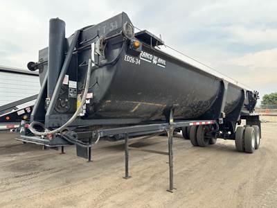 Ranco 34 ft Half Round End Dump Trailer - Tandem Axle, Steel, Single Point