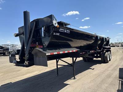 Ranco 34 ft Half Round End Dump Trailer - Tandem Axle, Steel, Single Point