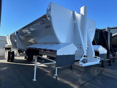 Ranco ED26-34 ANVIL STEEL 1/2 ROUND ROCK END DUMP, HIGH End Dump Trailer