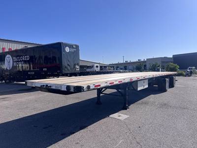 Brazos 53x102 Combination Flatbed Trailer - Air Ride, Sliding Axle