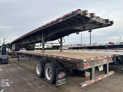 Fontaine 48x102 Steel Flatbed Trailer - Spring, Sliding Axle