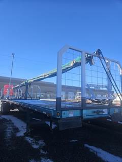 Fruehauf 45x96 Steel Flatbed Trailer - Spring, Sliding Axle