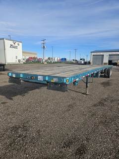 Fruehauf 45x96 Steel Flatbed Trailer - Spring, Sliding Axle